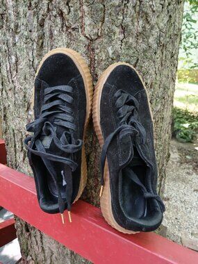 PUMA Fenty By Rihanna Creepers / Black Suede / sz 8